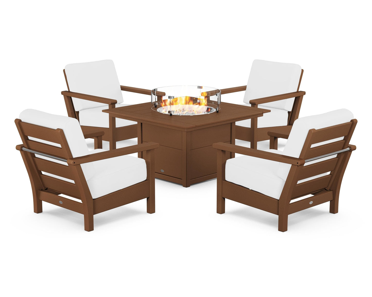 Harbour 5-Piece Conversation Set with Fire Pit Table