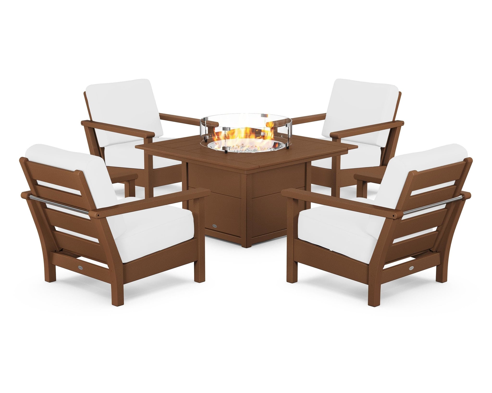 Harbour 5-Piece Conversation Set with Fire Pit Table