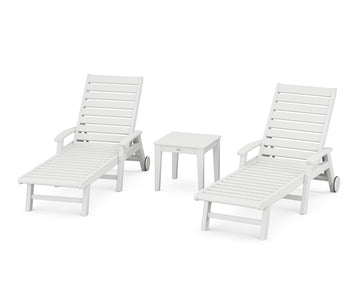 Signature Chaise 3-Piece Set with Wheels