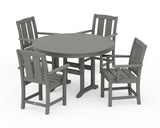 Mission 5-Piece Round Farmhouse Dining Set