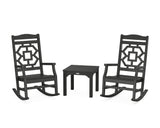 Chinoiserie 3-Piece Rocking Chair Set