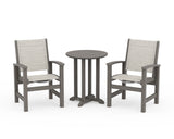 Coastal 3-Piece Round Bistro Dining Set