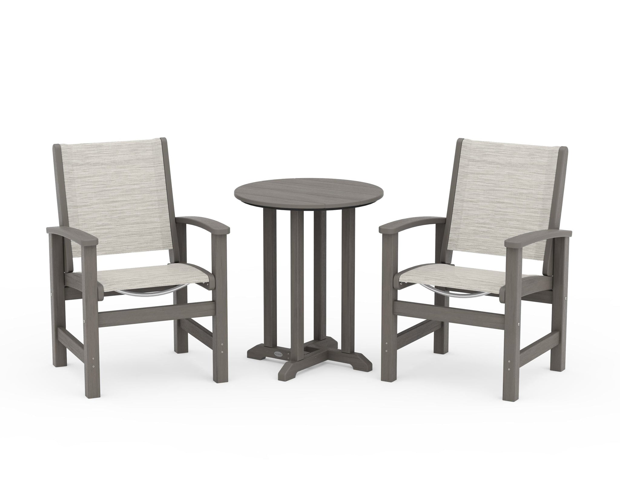 Coastal 3-Piece Round Bistro Dining Set