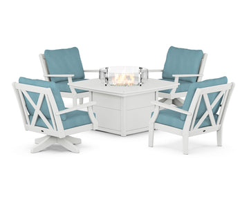 Braxton 5-Piece Deep Seating Set with Fire Table