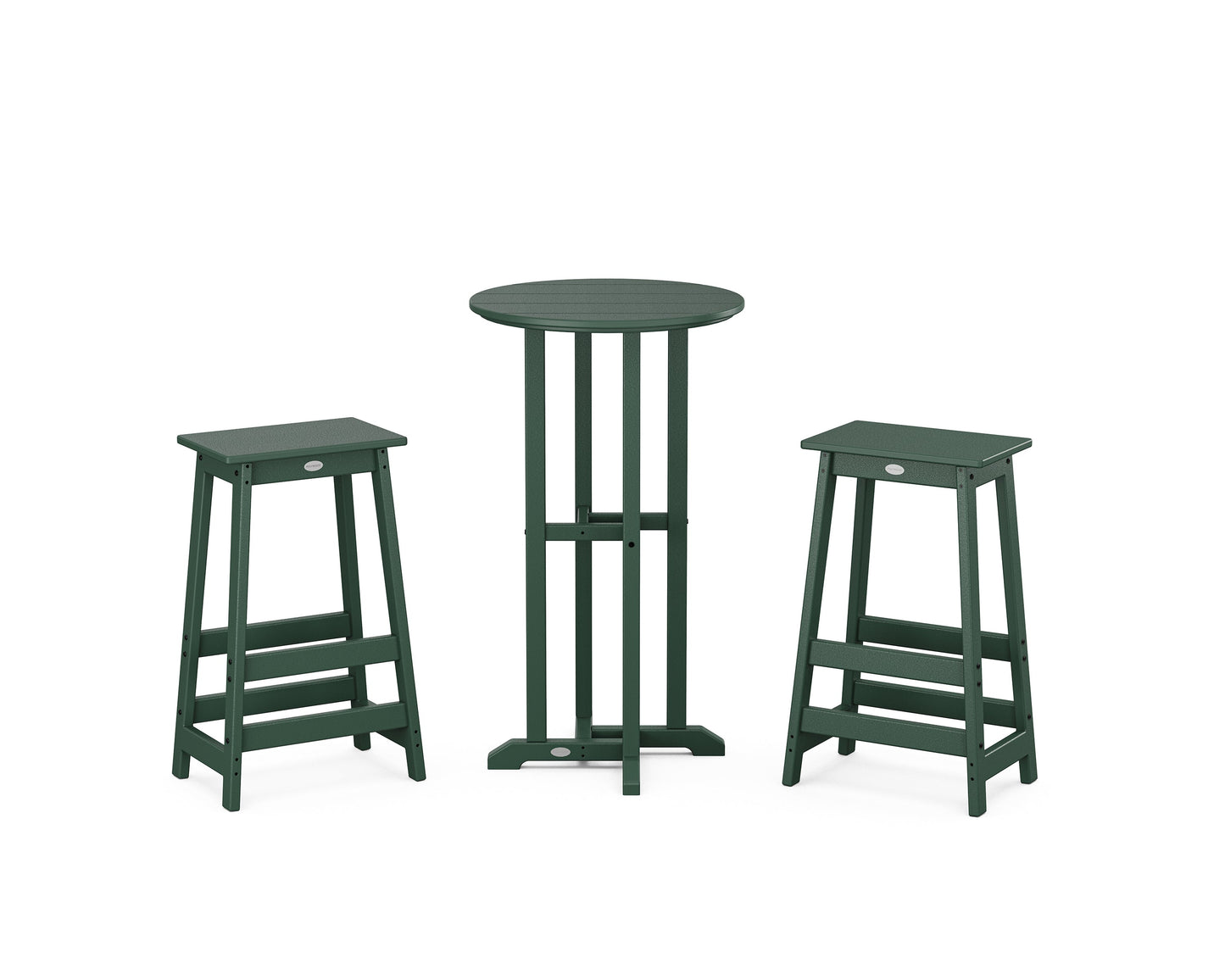 Modern Studio Bar Stool 3-Piece Bistro Set