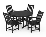 Vineyard 5-Piece Round Farmhouse Dining Set