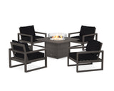 EDGE Sectional 5-Piece Deep Seating Set with Fire Pit Table