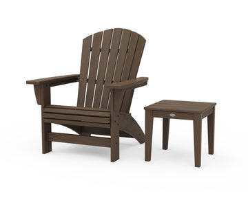 Nautical Grand Adirondack Chair with Side Table