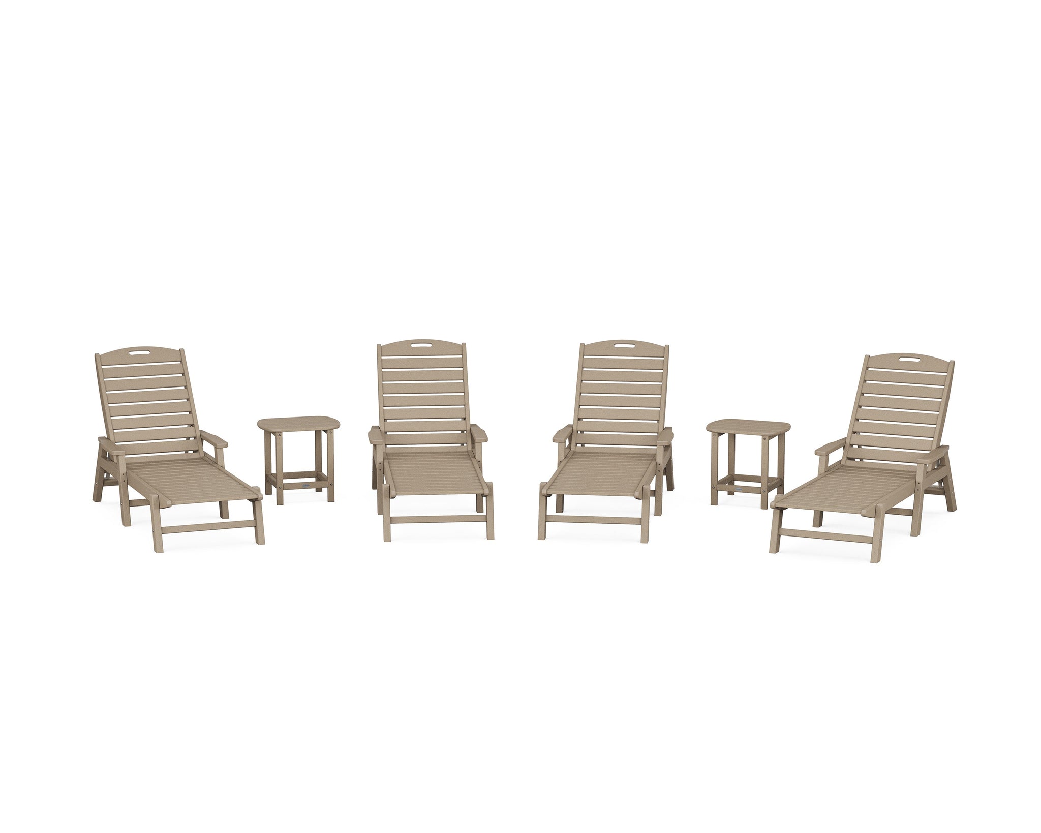 Nautical Chaise 6-Piece Set with Arms