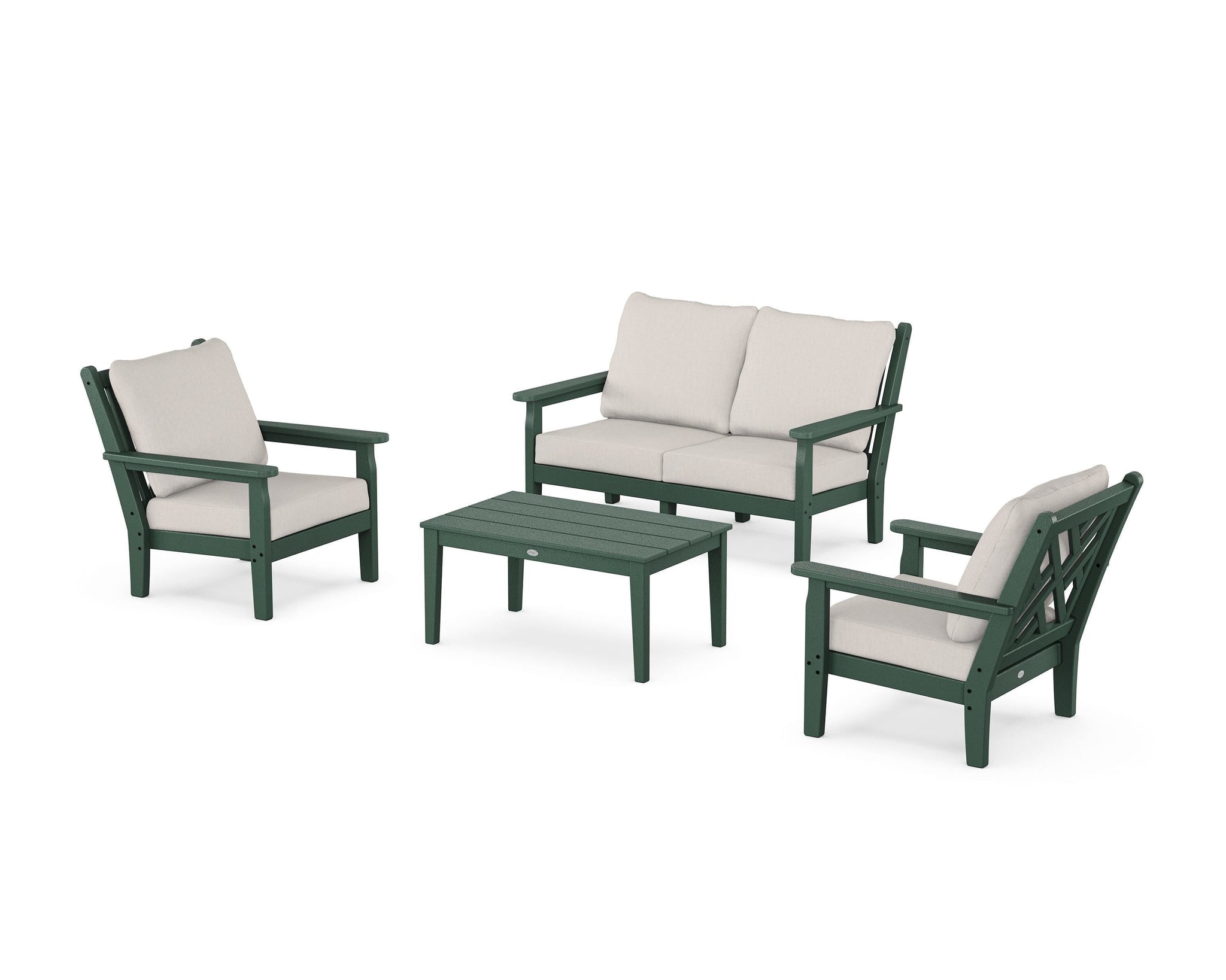 Chippendale 4-Piece Deep Seating Set with Loveseat