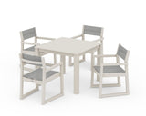 EDGE Sling Arm Chair 5-Piece Parsons Dining Set