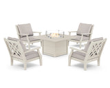 Wovendale 5-Piece Deep Seating Set with Fire Pit Table
