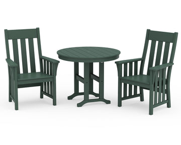 Acadia 3-Piece Farmhouse Dining Set