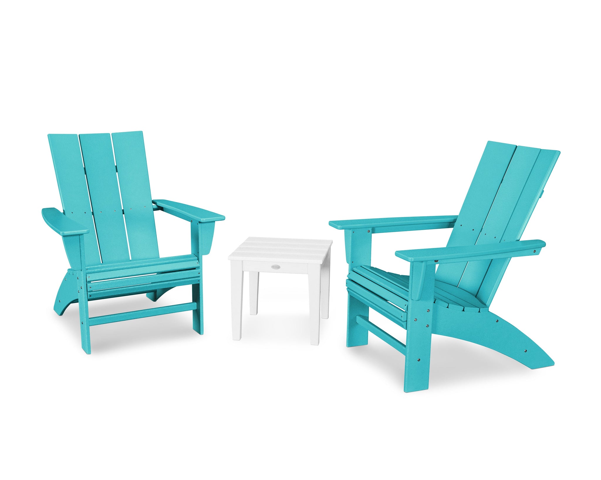 Modern 3-Piece Curveback  Adirondack Set