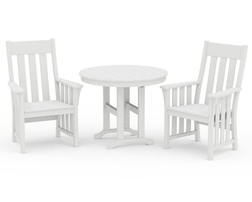 Acadia 3-Piece Farmhouse Dining Set