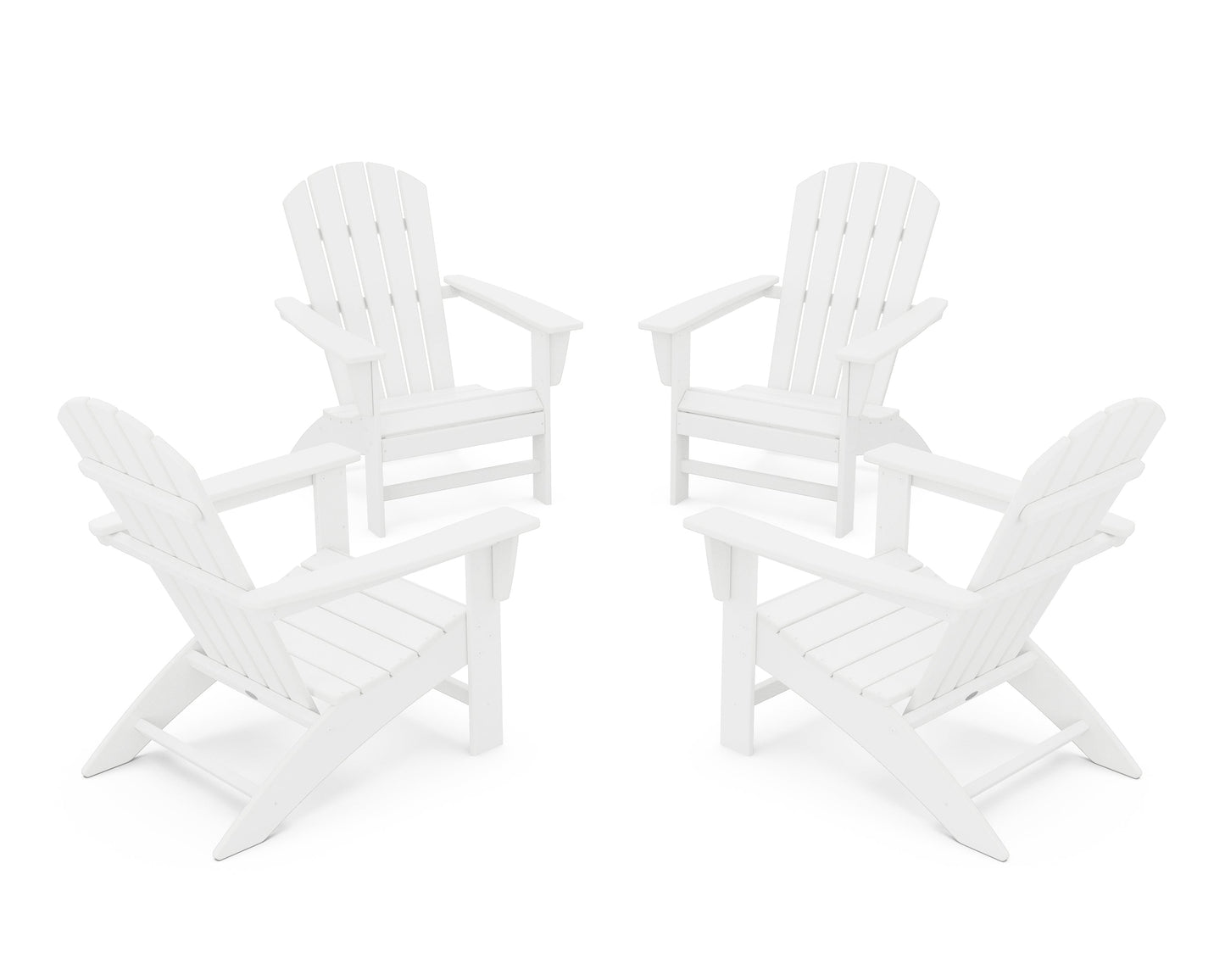 Nautical 4-Piece Adirondack Conversation Set