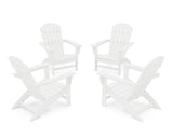 Nautical 4-Piece Adirondack Conversation Set