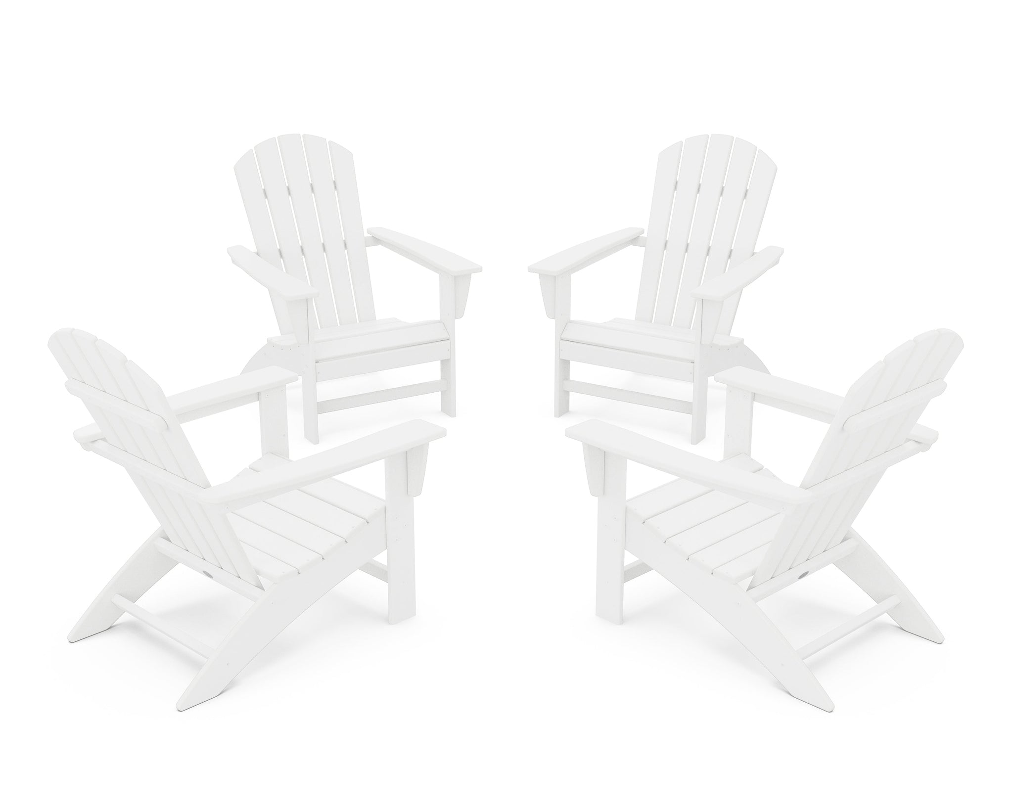 Nautical 4-Piece Adirondack Conversation Set