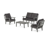 Prairie 4-Piece Deep Seating Set with Loveseat