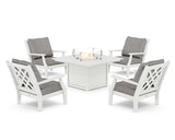 Wovendale 5-Piece Deep Seating Set with Fire Pit Table