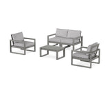 EDGE Sectional 4-Piece Deep Seating Set with Loveseat