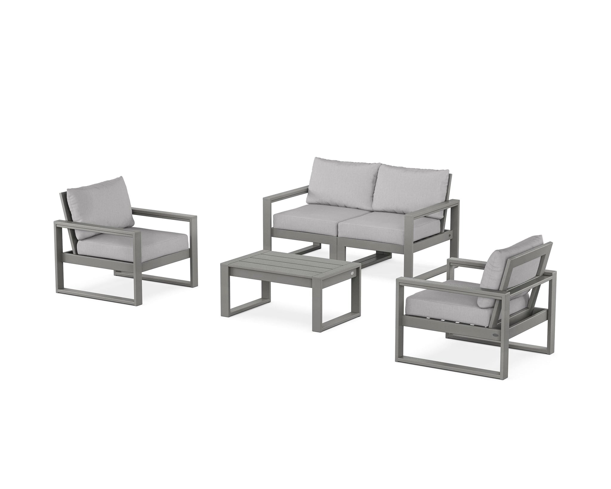 EDGE Sectional 4-Piece Deep Seating Set with Loveseat