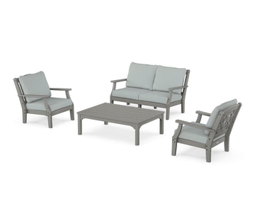 Chinoiserie 4-Piece Deep Seating Set with Loveseat