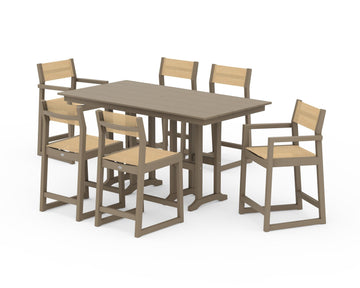 EDGE Sling 7-Piece Farmhouse Counter Set