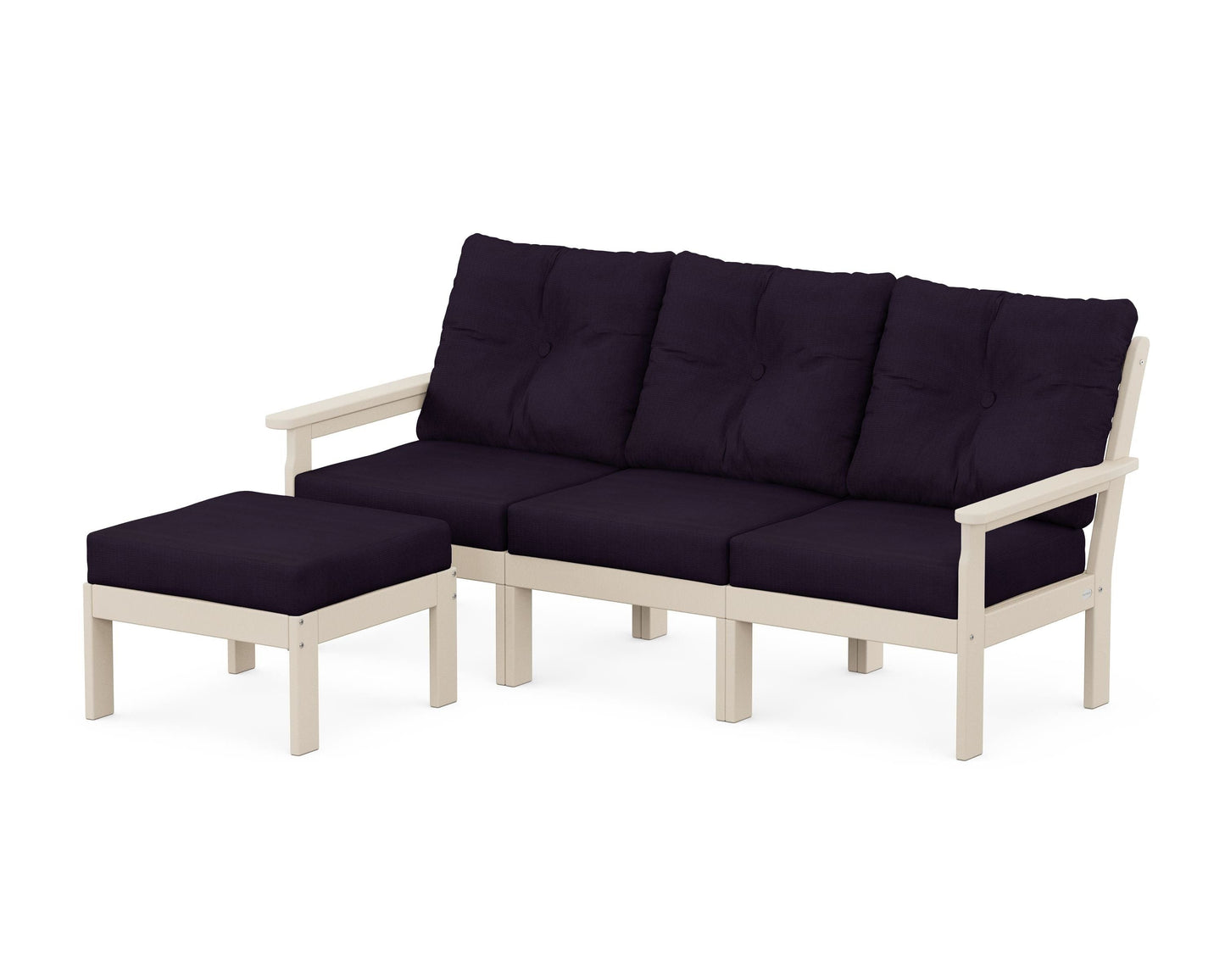 Vineyard 4-Piece Sectional with Ottoman