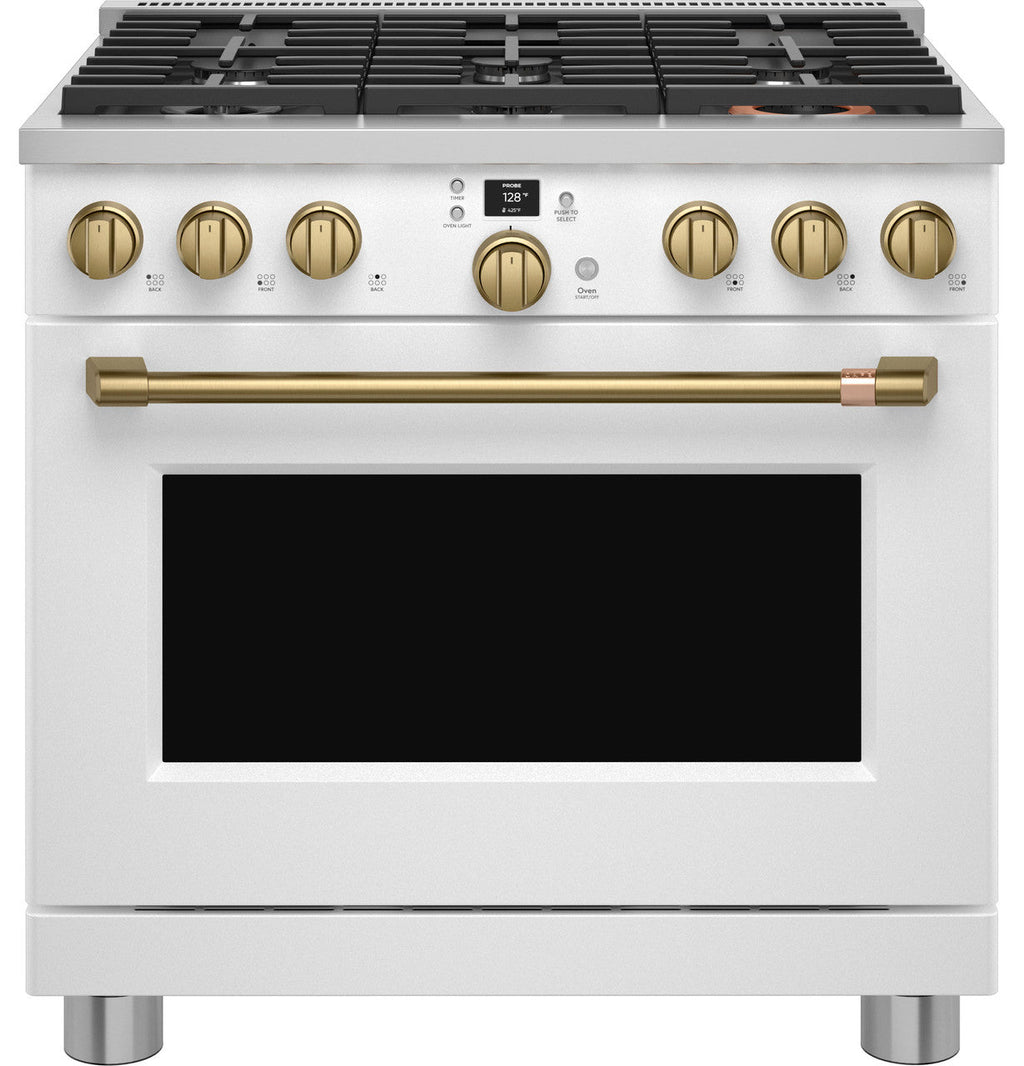 CAFÉ™ 36" Smart Dual-Fuel Commercial-Style Range with 6 Burners (Natural Gas)