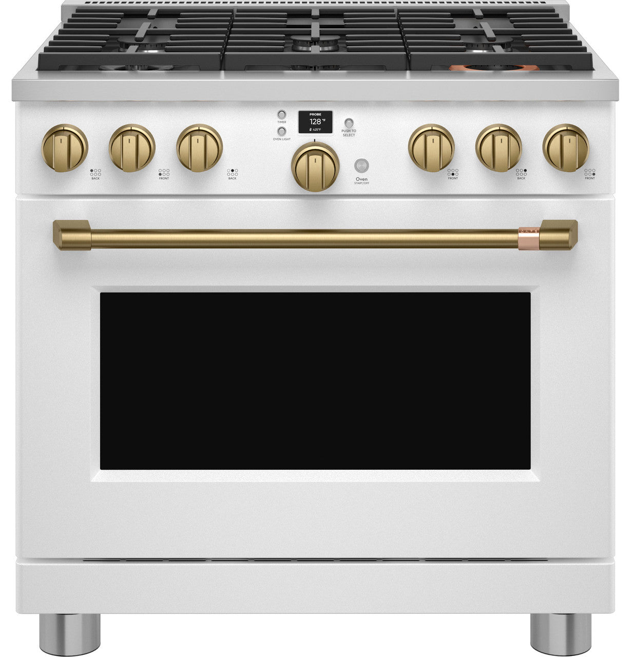 CAFÉ™ 36" Smart Dual-Fuel Commercial-Style Range with 6 Burners (Natural Gas)
