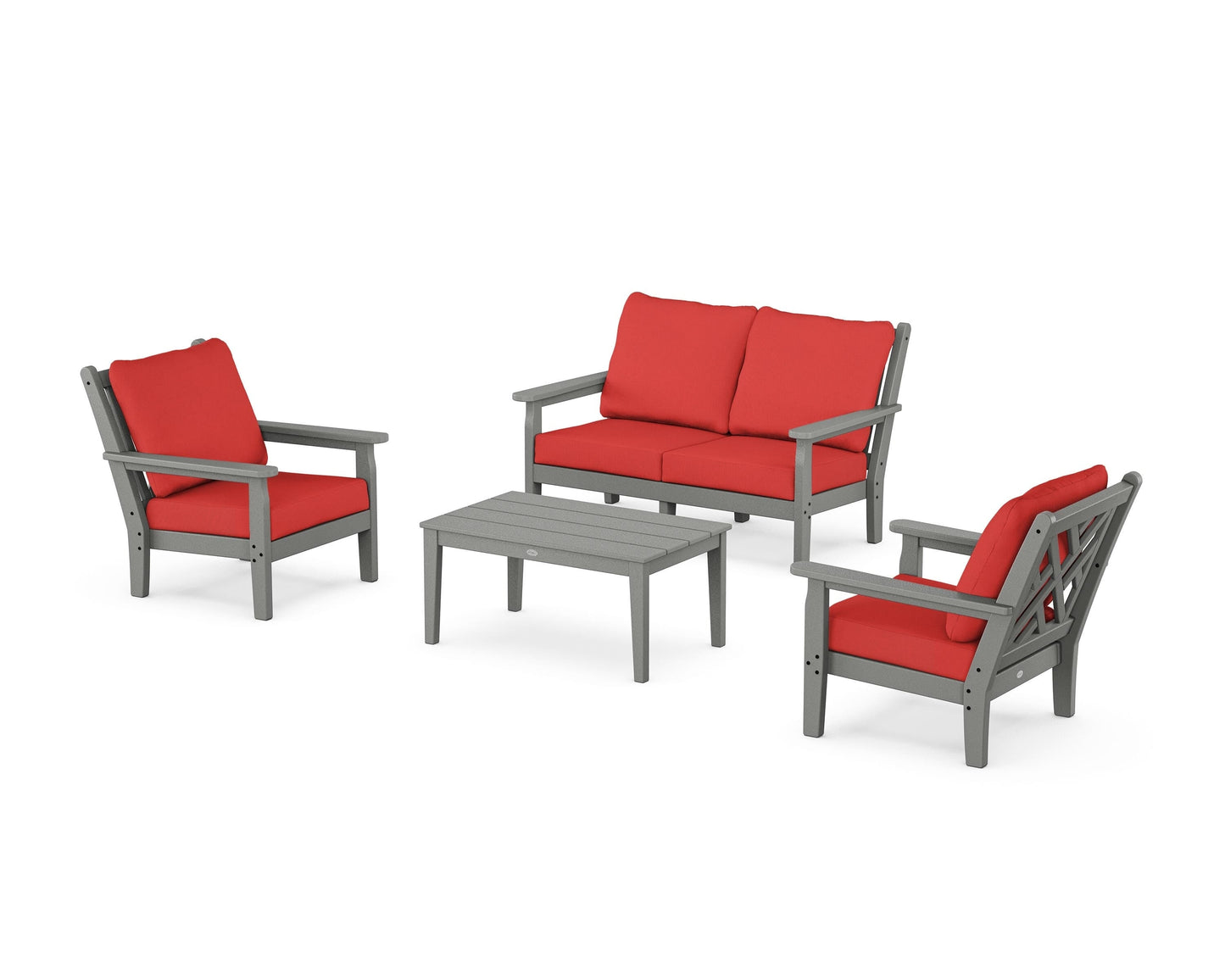 Chippendale 4-Piece Deep Seating Set with Loveseat