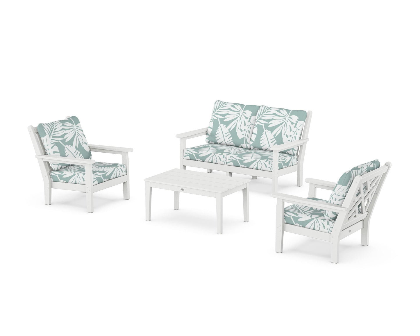 Chippendale 4-Piece Deep Seating Set with Loveseat