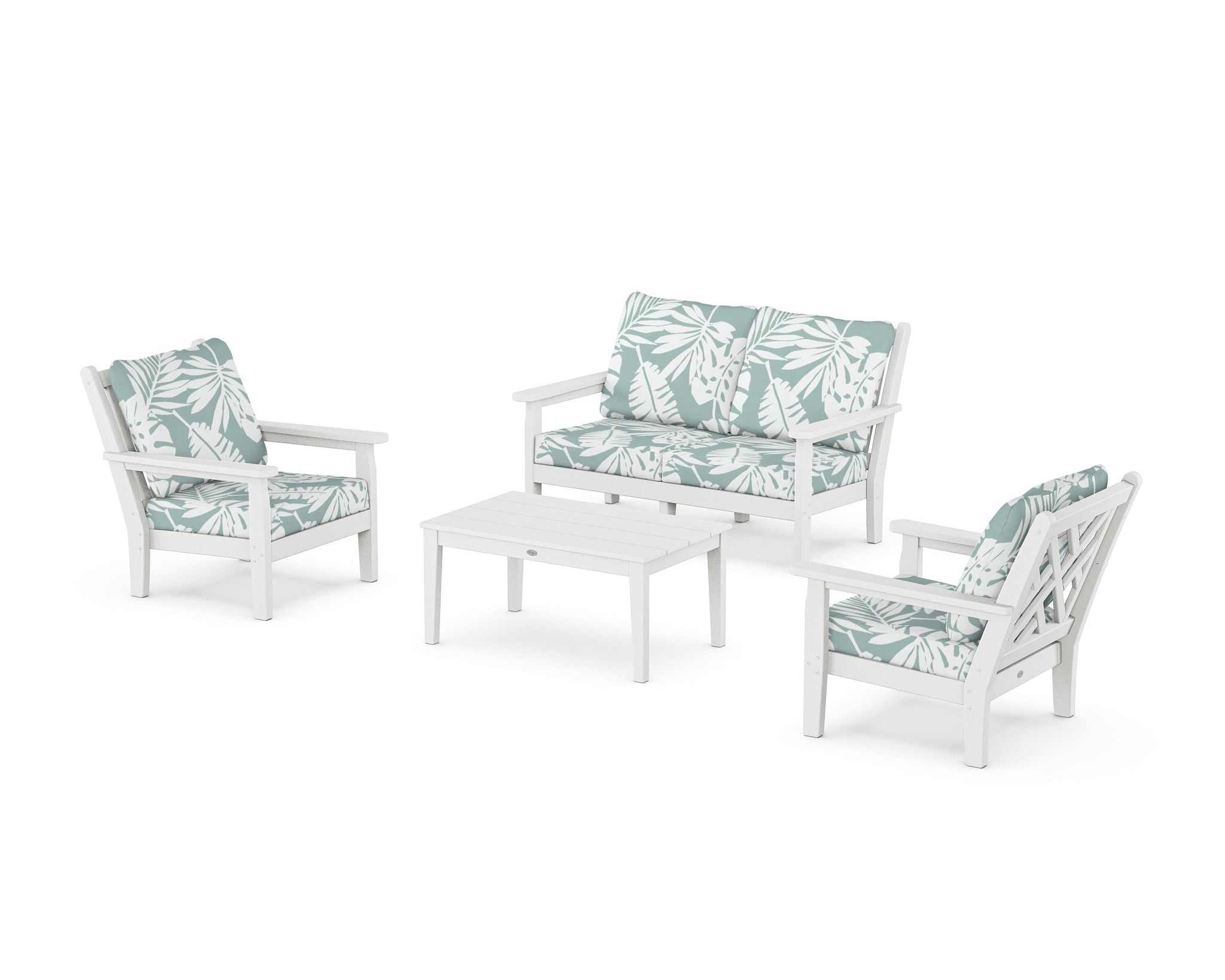 Chippendale 4-Piece Deep Seating Set with Loveseat