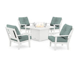Prairie 5-Piece Deep Seating Set with Fire Pit Table