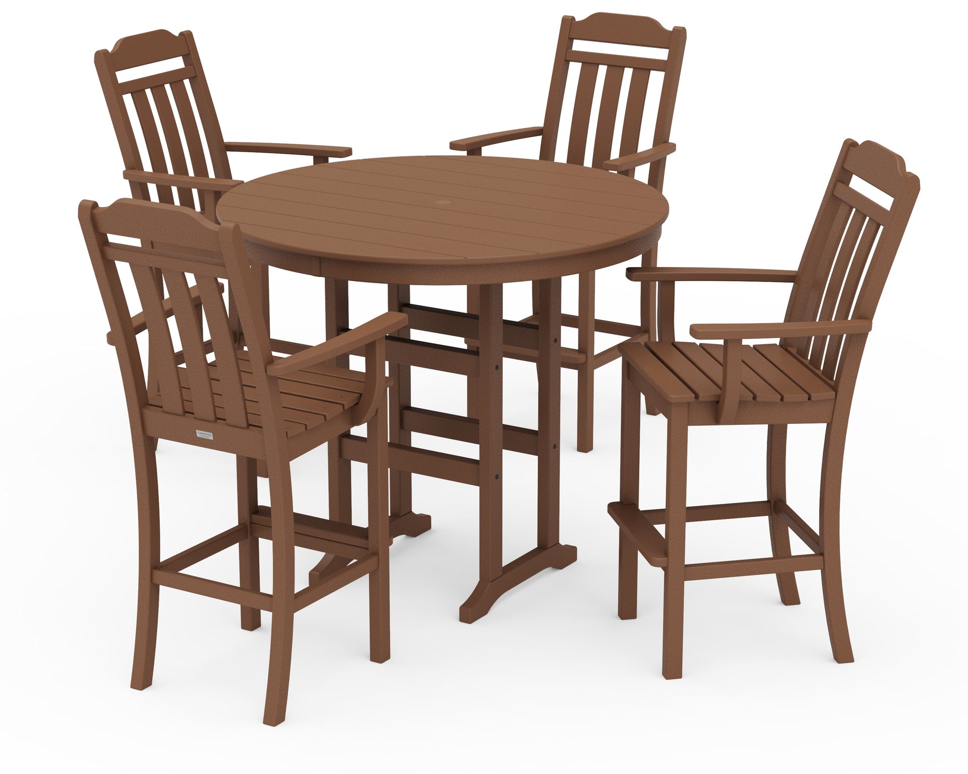 Cottage 5-Piece Round Farmhouse Bar Set