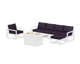 EDGE Sectional Lounge and Fire Pit Set