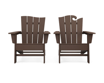 Wave 2-Piece Adirondack Set with The Wave Chair Left