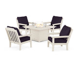 Cottage 5-Piece Deep Seating Set with Fire Pit Table