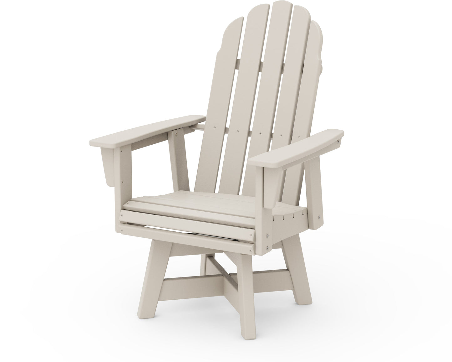 Vineyard Curveback Adirondack Swivel Dining Chair