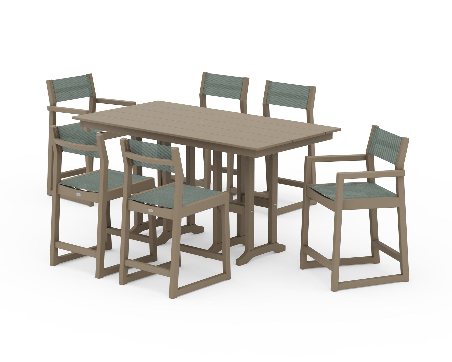 EDGE Sling 7-Piece Farmhouse Counter Set