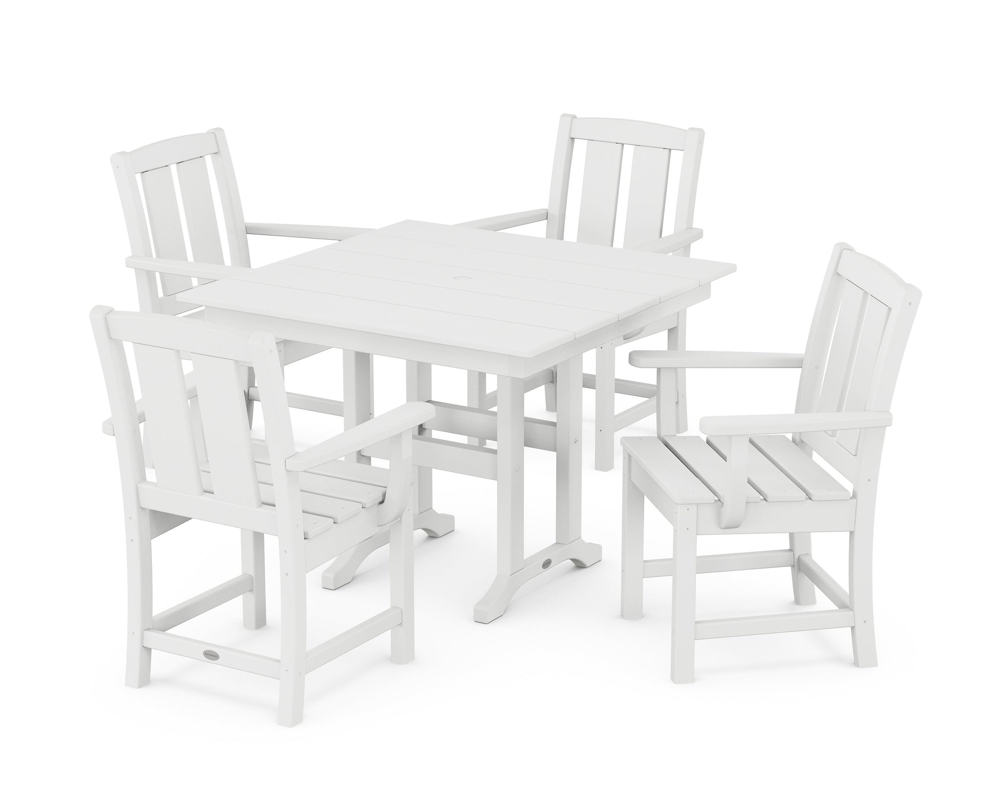 Mission 5-Piece Farmhouse Dining Set