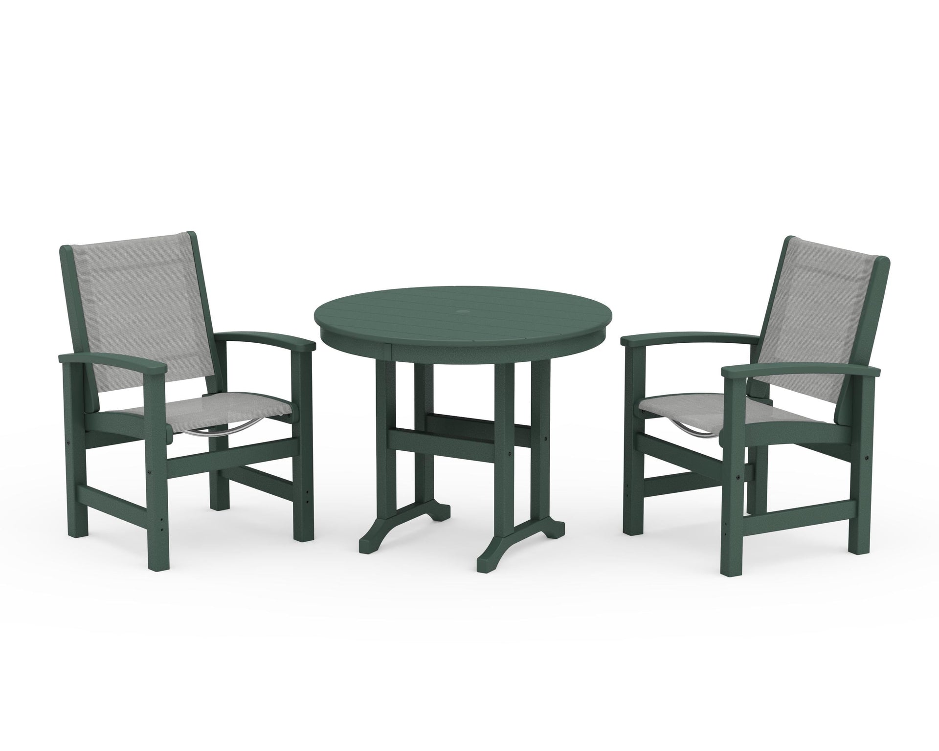 Coastal 3-Piece Round Dining Set