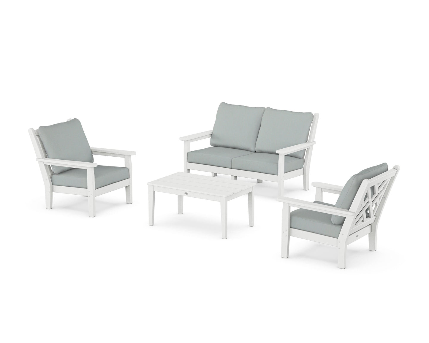 Chippendale 4-Piece Deep Seating Set with Loveseat