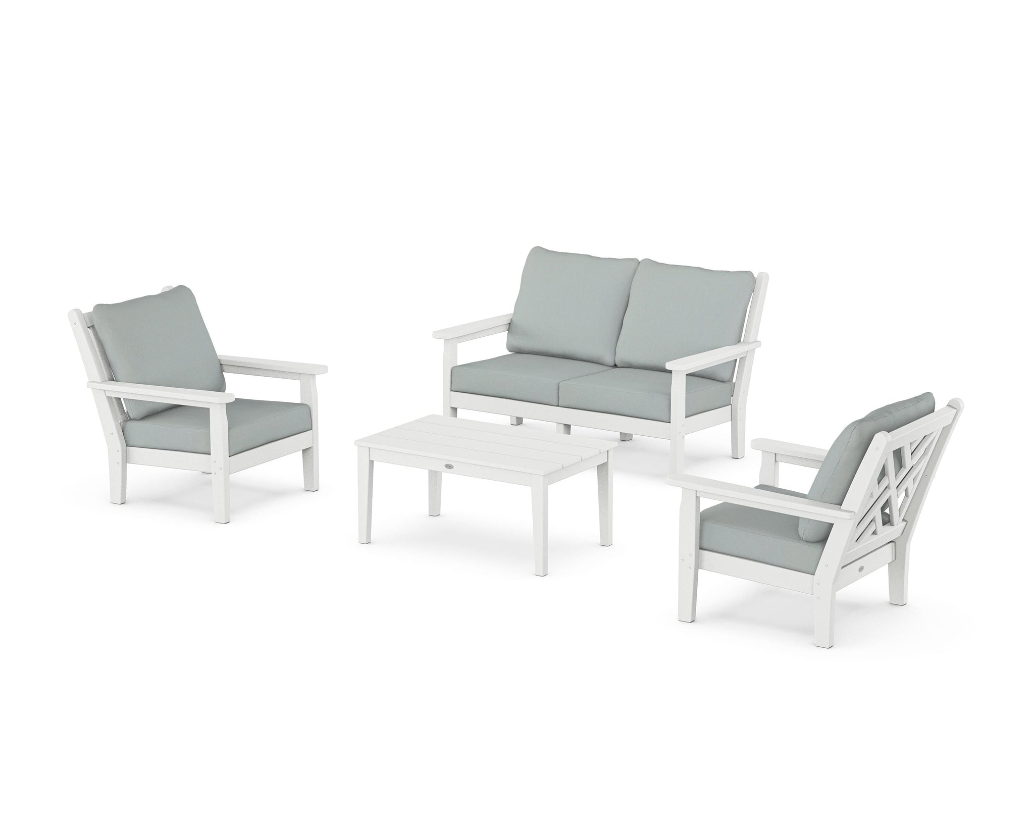 Chippendale 4-Piece Deep Seating Set with Loveseat