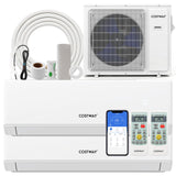 Costway UltrEco 18,000 BTU 2 Zone 22 SEER2 Mini Split Air Conditioner Heat Pump WiFi 594372816 New