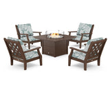 Wovendale 5-Piece Deep Seating Set with Fire Pit Table