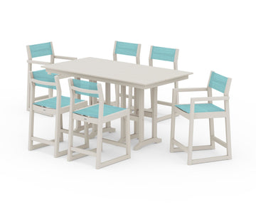 EDGE Sling 7-Piece Farmhouse Counter Set