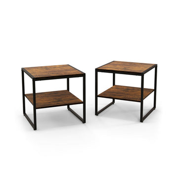 Costway Modern Fabric Sofa Accent Chair 2 Side Tables Living Room Set 57733364 New