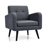 Costway 3-Piece Modern Living Room Furniture Set Accent Chair Side Table L-Shaped Sectional Sofa 64701263 New